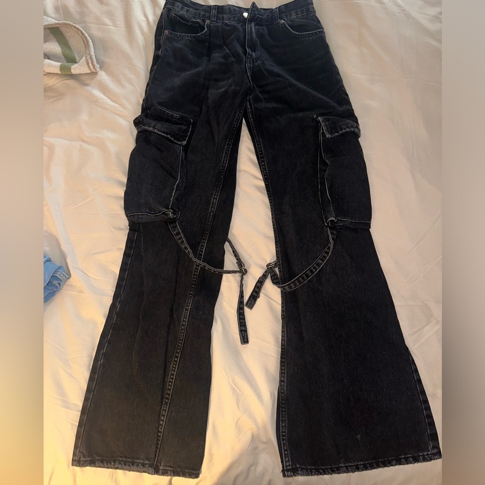 Zara low rise wide leg pants !!!